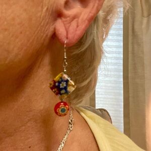 Colorful BoHo dangle/hanging earrings